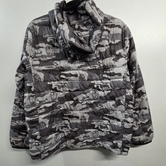 Gap Disney XXL HUSKEY Star Wars Camo Droids Puffer Jacket Coat Kids Boys